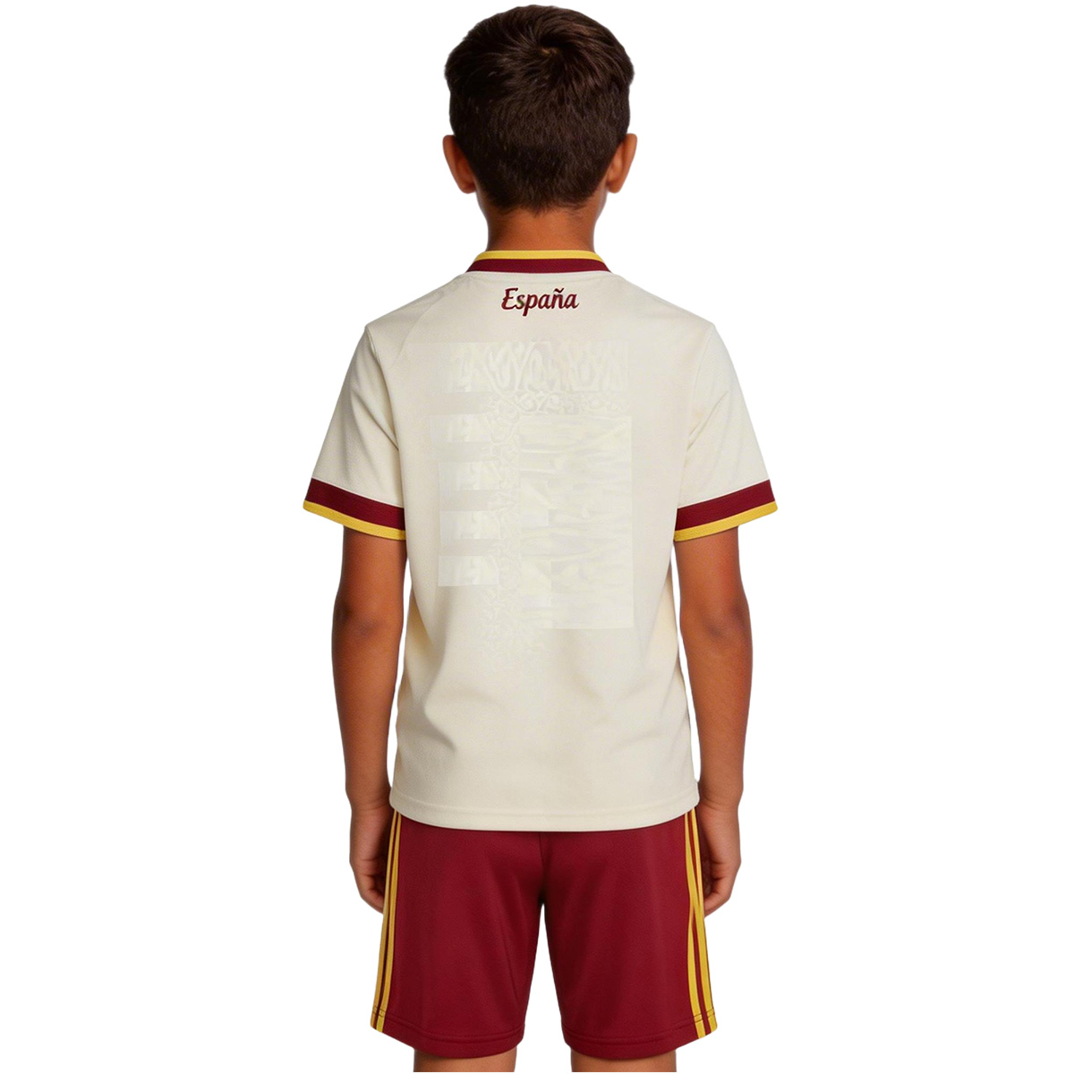 Kids Spain Away Jersey Kit World Cup 2026 (back view)