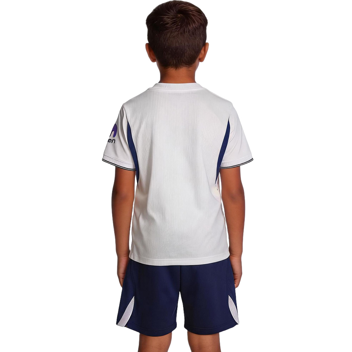 Kids Tottenham Hotspur Home Jersey Kit 2026/27 (back view)