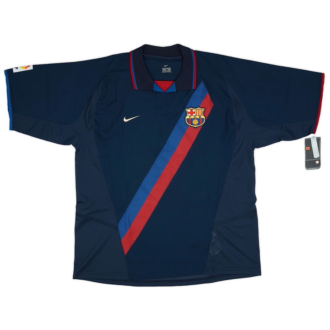 KLUIVERT #9 Retro Barcelona Third Jersey 2002/03 (back view)