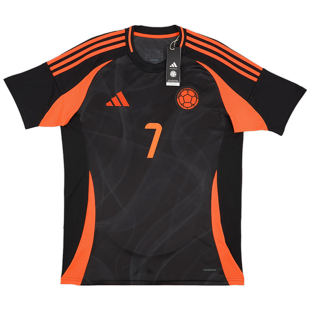 L.DÍAZ #7 Colombia Away Jersey Copa America 2024 (back view)
