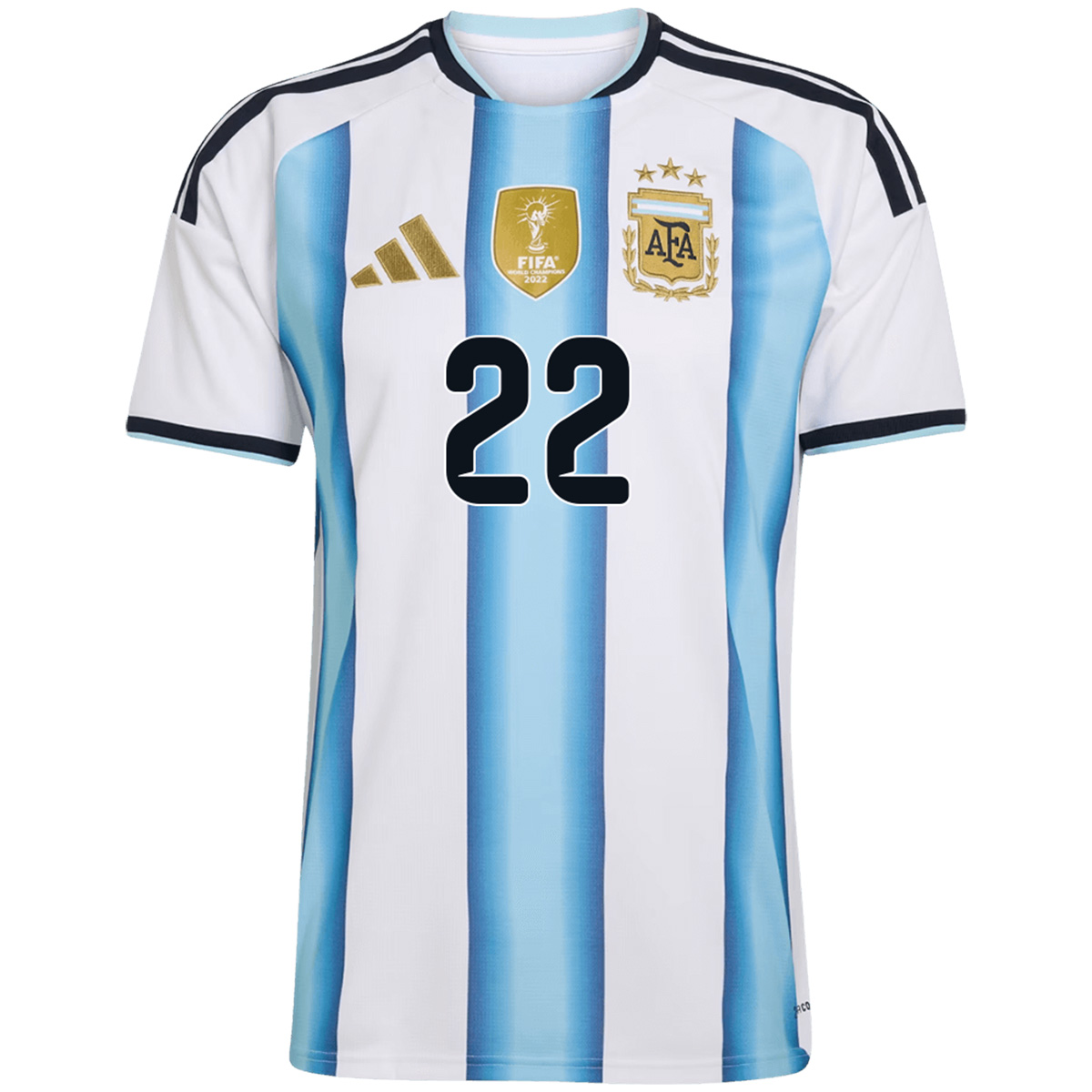 L.MARTÍNEZ #22 Argentina Home Jersey World Cup 2026 (back view)