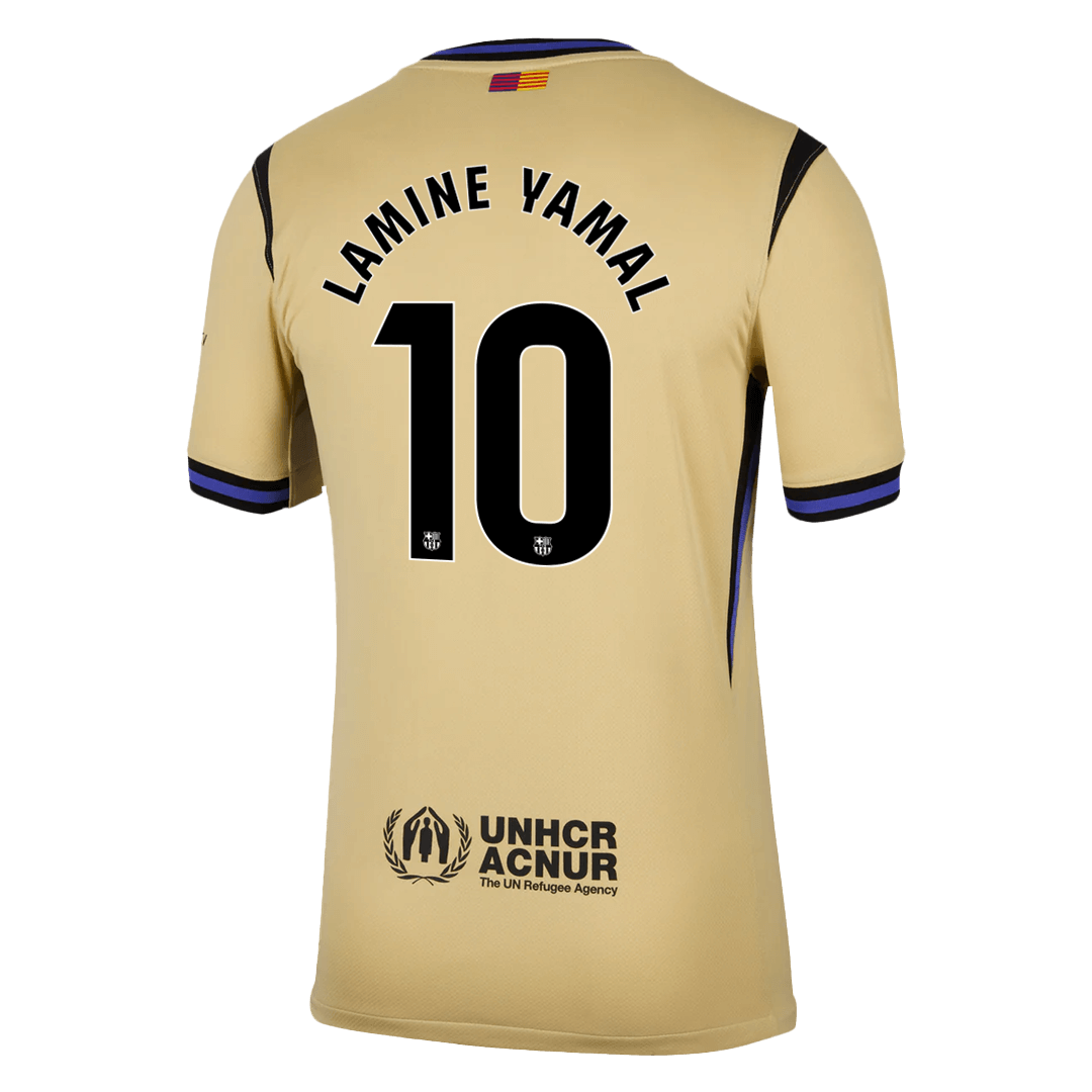 LAMINE YAMAL #10 Barcelona Away Jersey 2025/26 (back view)