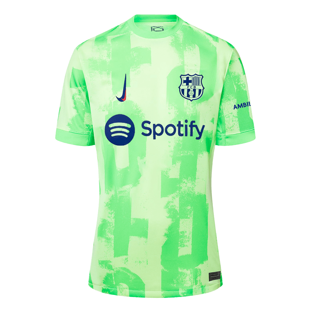 LAMINE YAMAL #19 Barcelona Third Jersey - UCL Font 2024/25 (back view)