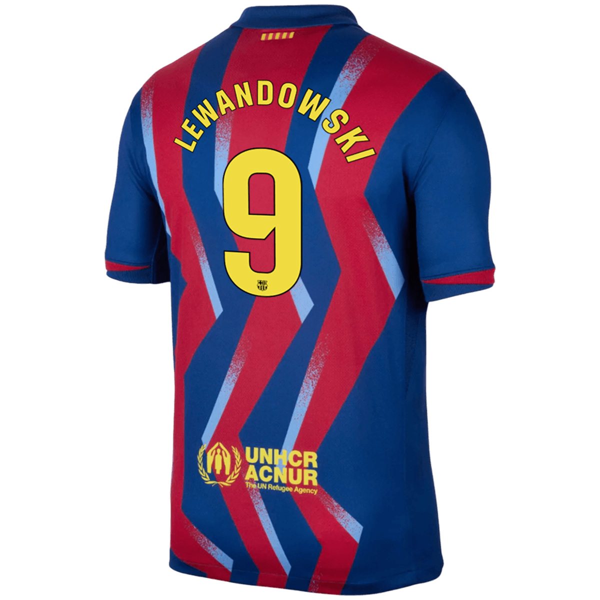 LEWANDOWSKI #9 Barcelona Fourth 'El Clásico' Jersey 2025/26 (back view)