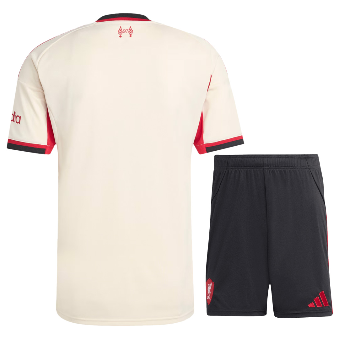 Liverpool Away Jersey Kit 2025/26 (back view)