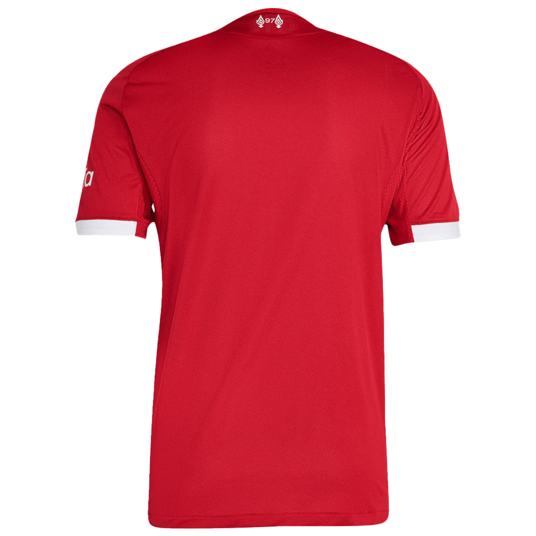 Liverpool Home Match Jersey Player Version 2025/26 (back view)