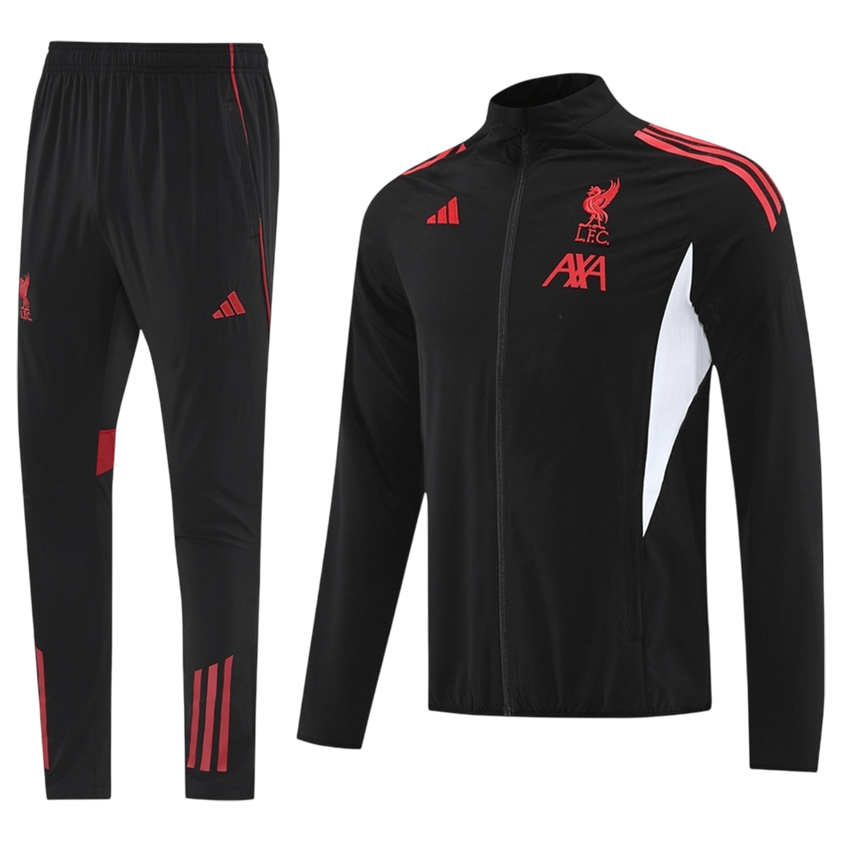 Liverpool Windbreaker Kit(Jacket+Pants) Black 2025/26 (back view)