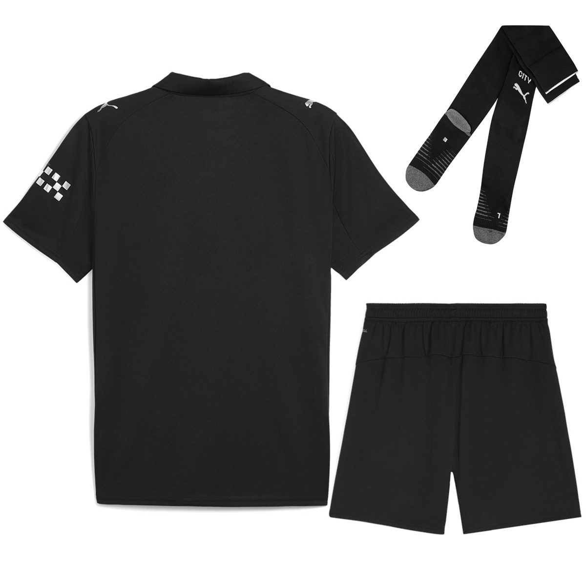 Manchester City Away Jersey Full Kit 2025/26 (back view)