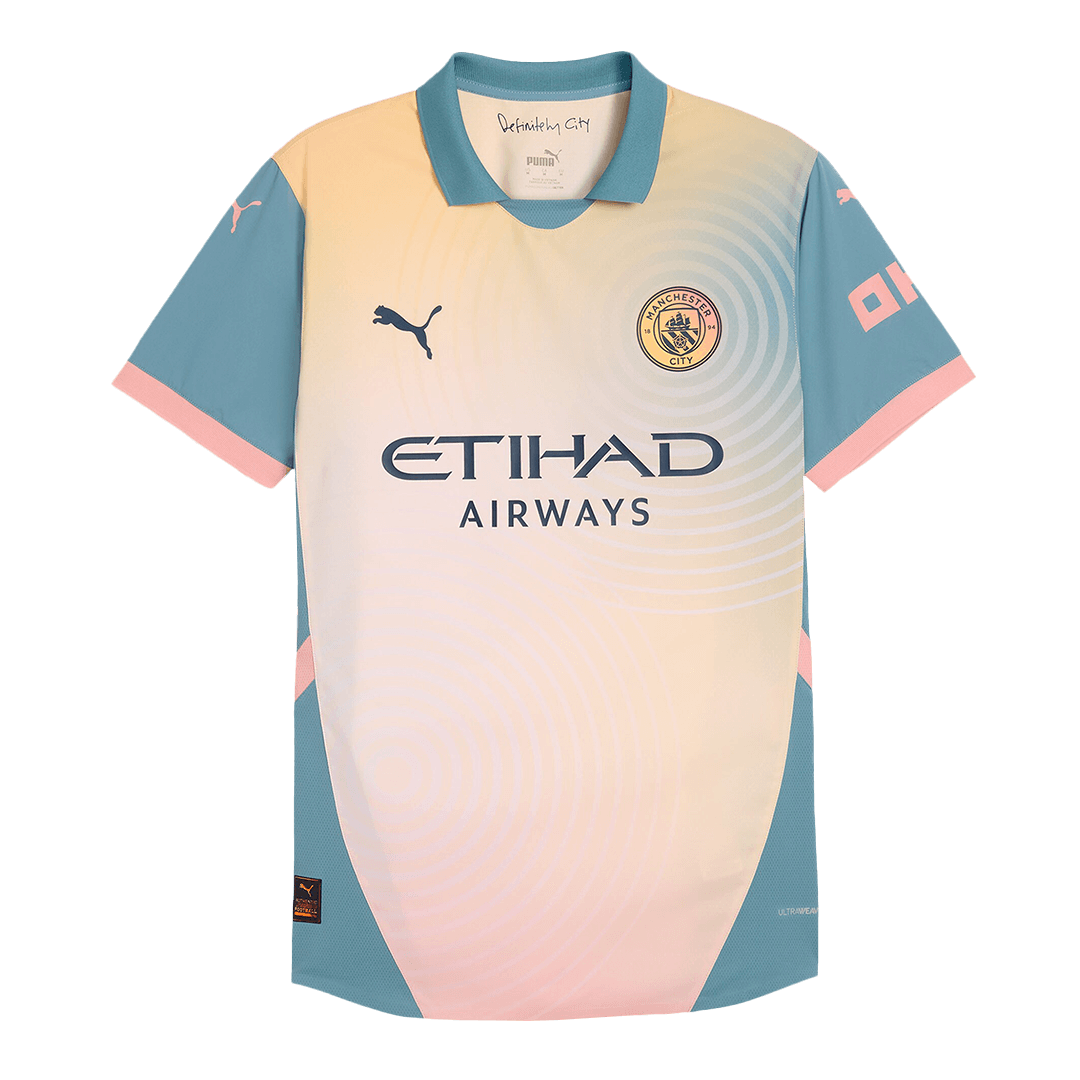 Manchester City Definitely City Fourth Match Jersey Player Version 2024/25