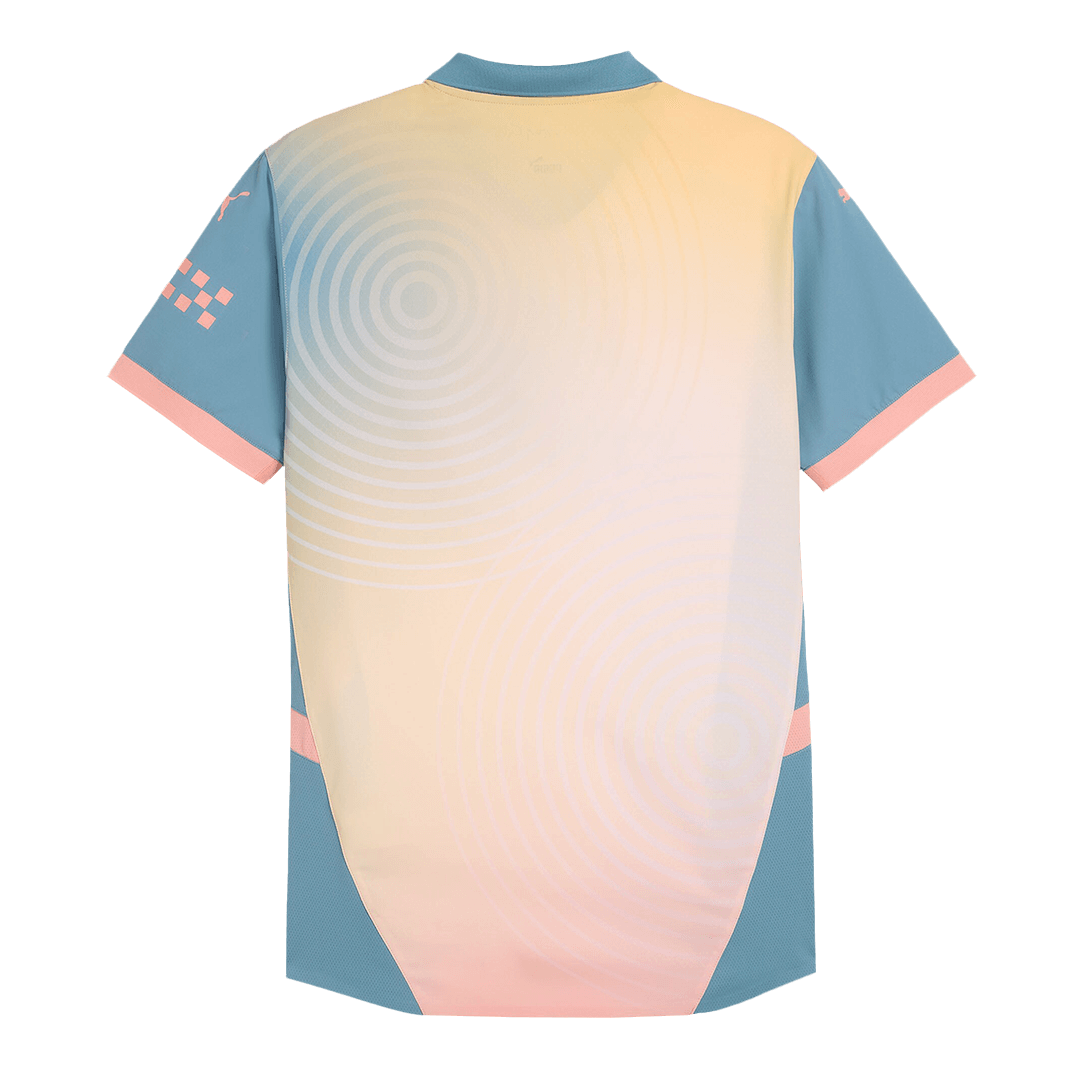 Manchester City Definitely City Fourth Match Jersey Player Version 2024/25 (back view)