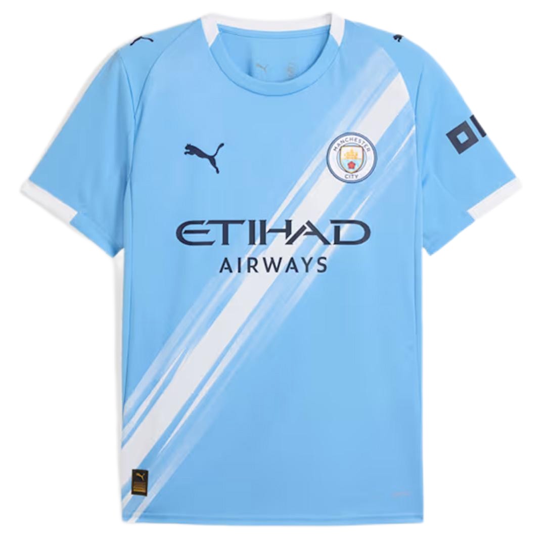 Manchester City Home Jersey 2025/26 (back view)