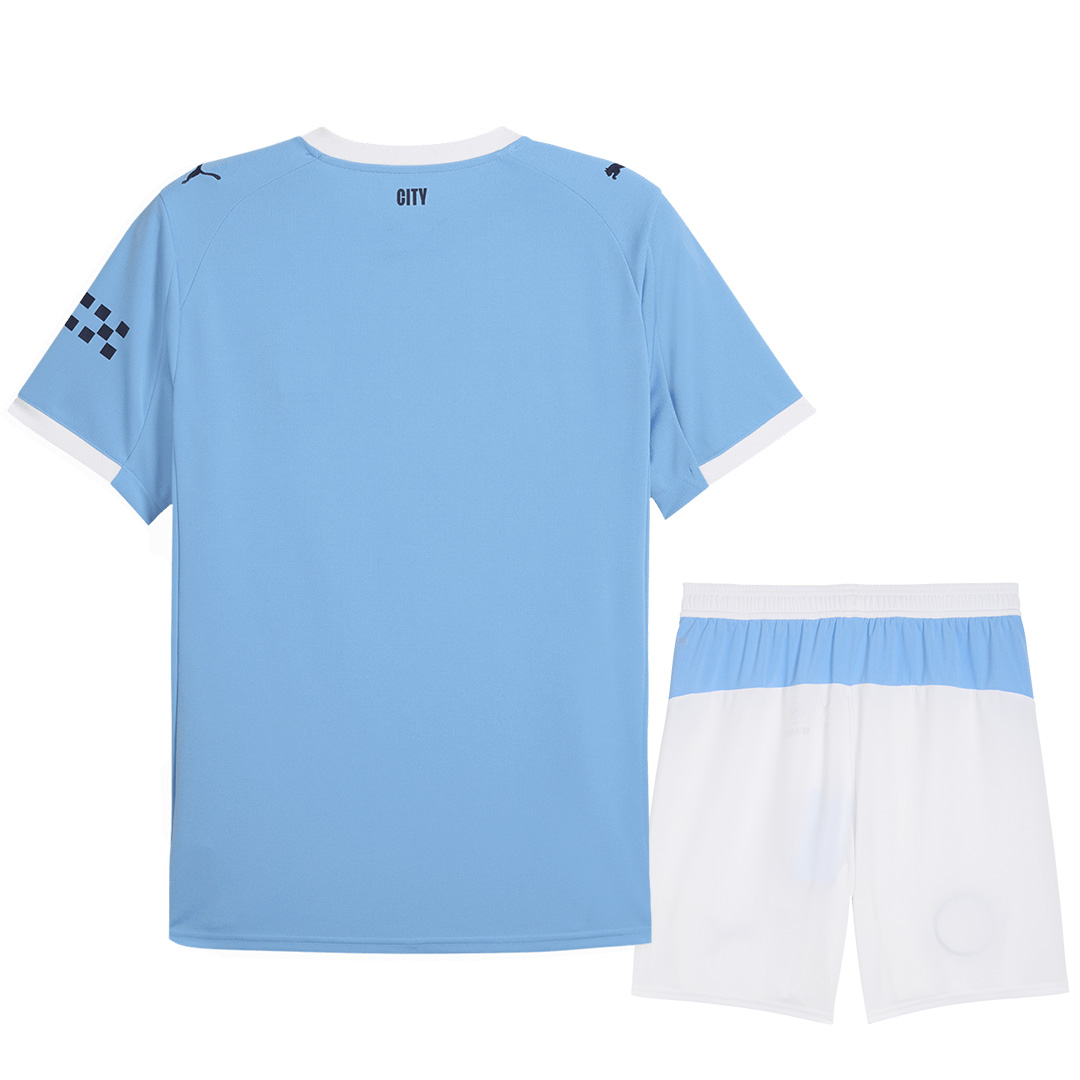 Manchester City Home Jersey Kit 2025/26 (back view)