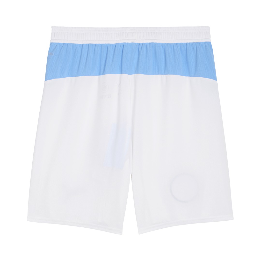 Manchester City Home Soccer Shorts 2025/26 (back view)