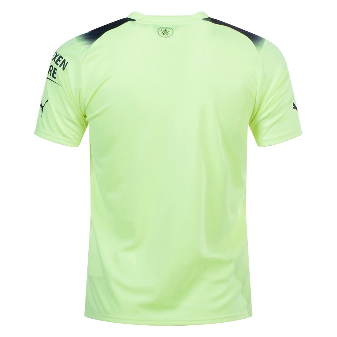 Manchester City Third Match Jersey Player Version 2022/23 (back view)