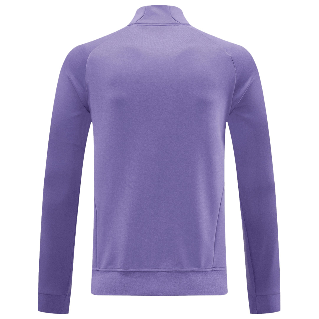 Manchester United Anthem Jacket Purple 2025/26 (back view)