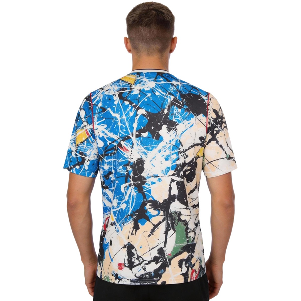 Manchester United Stone Roses Jersey 2025/26 (back view)