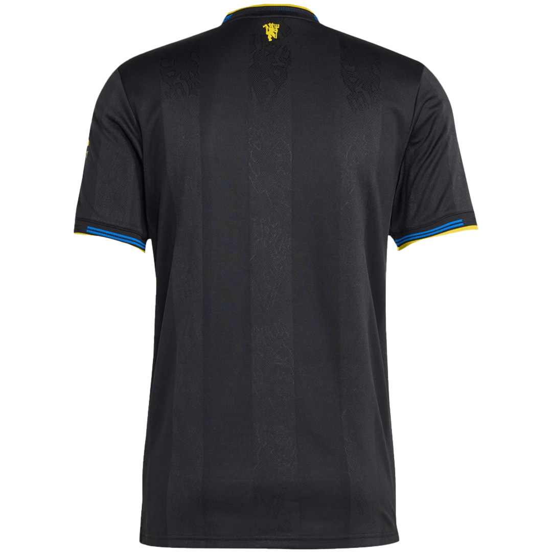 Manchester United Third Match Jersey Player Version 2025/26 (back view)