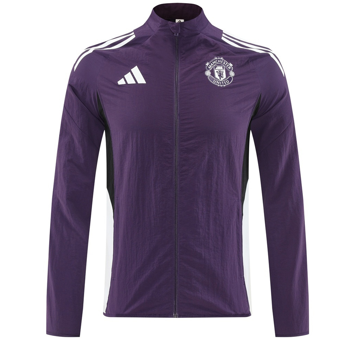Manchester United Windbreaker Jacket Purple 2025/26 (back view)