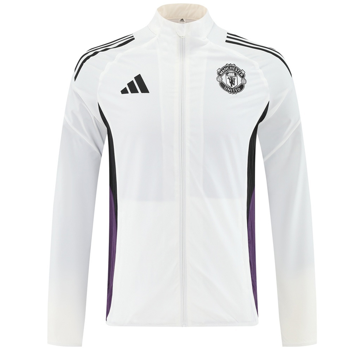 Manchester United Windbreaker Jacket White 2025/26 (back view)