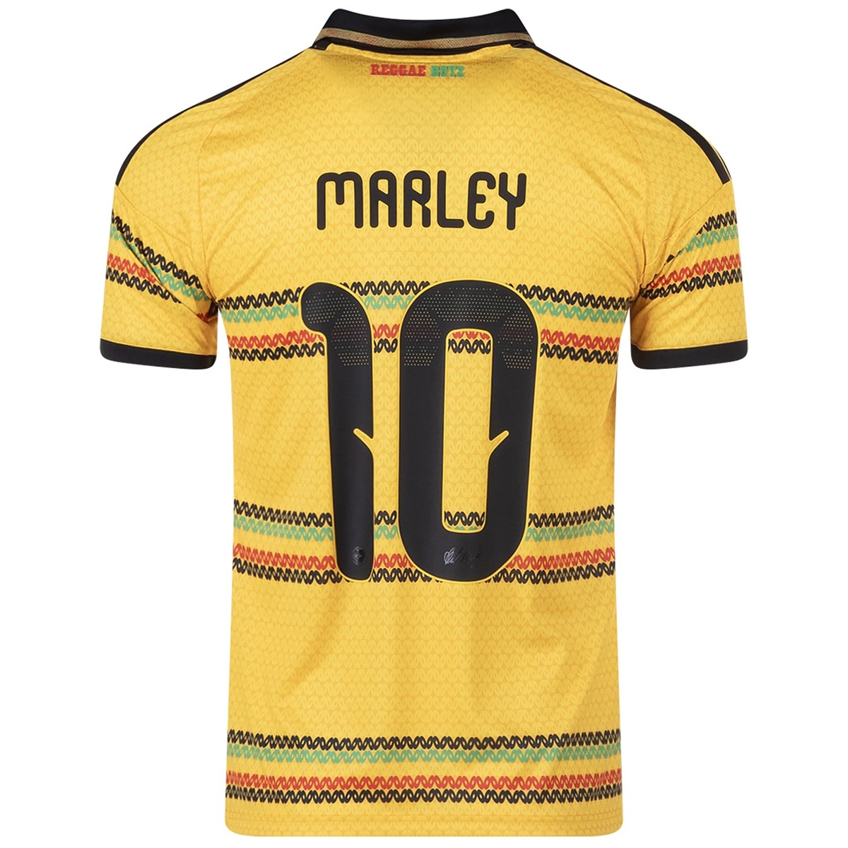 Marley #10 Jamaica Home Jersey World Cup 2026 (back view)