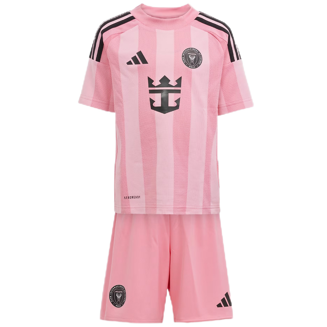 Messi #10 Kids Inter Miami CF Euforia Home Kit 2025 (back view)