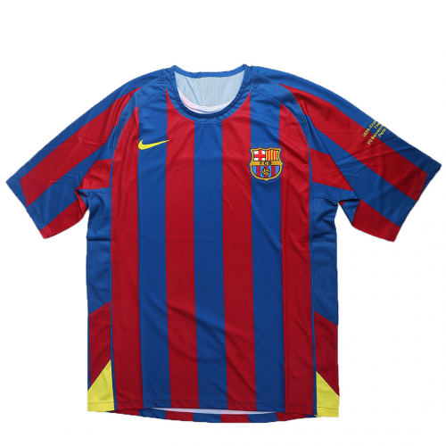 Messi #30 Retro Barcelona UCL Final Home Jersey 2005/06 (back view)