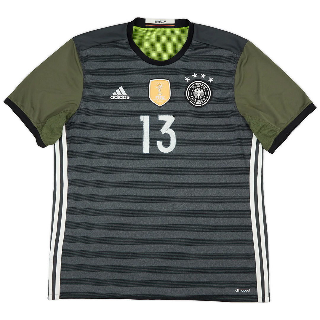 Müller #13 Retro Germany Away Jersey 2016 (back view)
