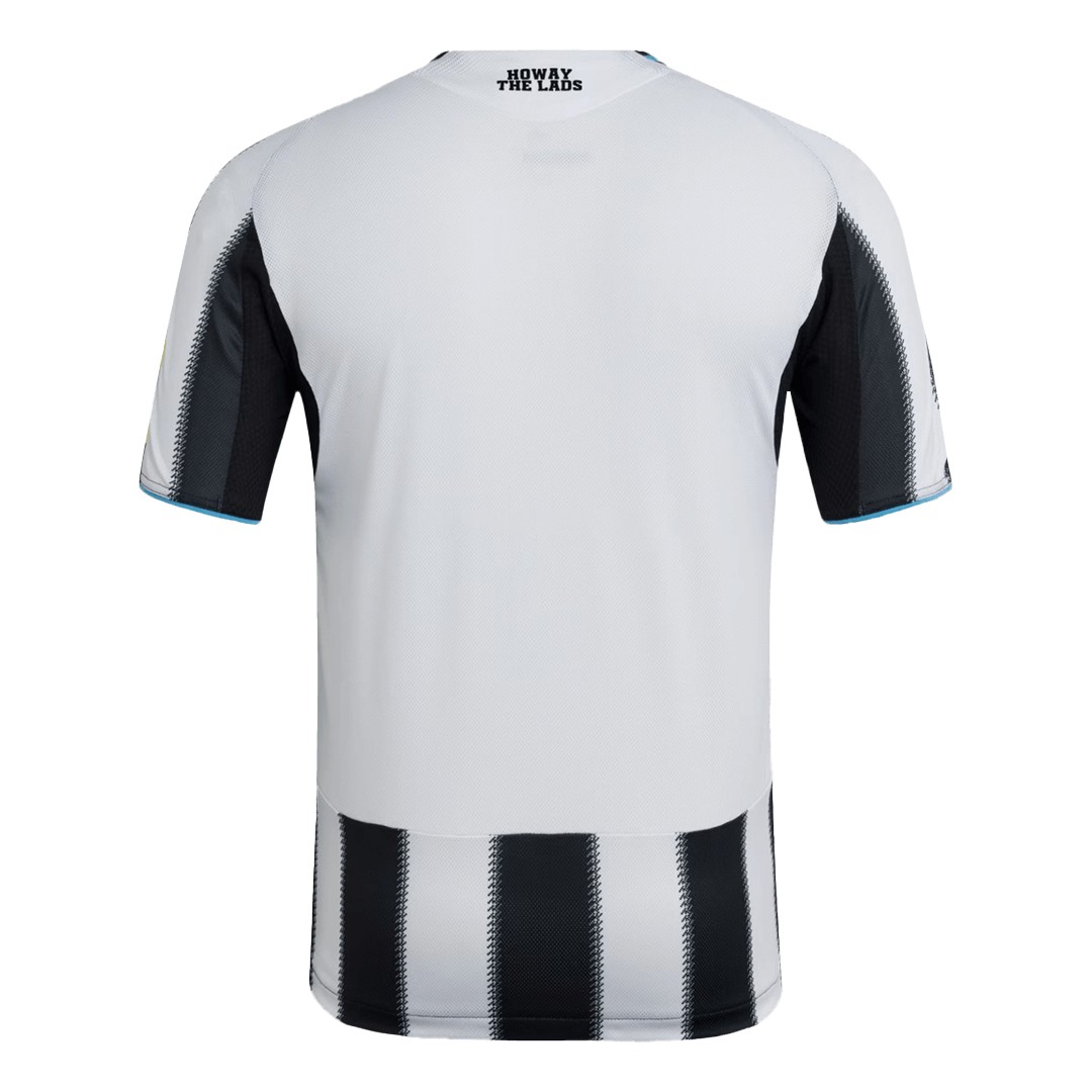Newcastle United Home Match Jersey Player Version 2025/26 (back view)