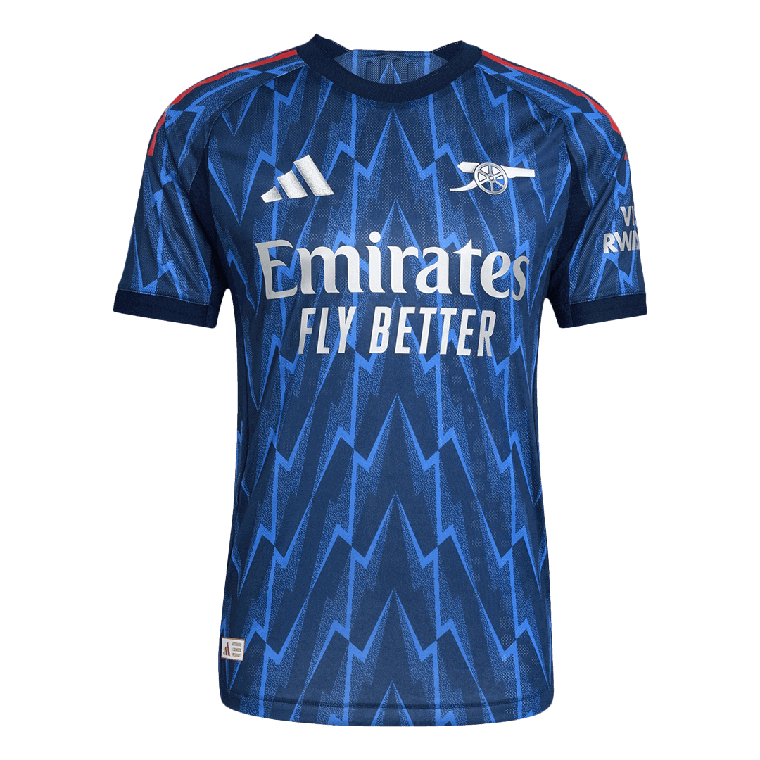 ØDEGAARD #8 Arsenal Away Match Jersey Player Version 2025/26 (back view)