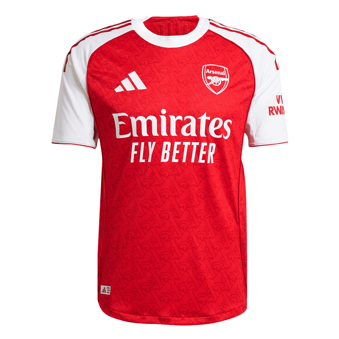 ØDEGAARD #8 Arsenal Home Match Jersey Player Version 2025/26 (back view)
