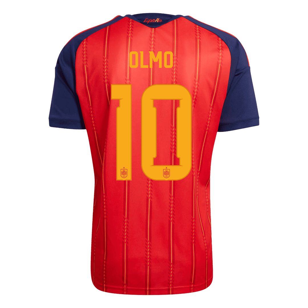 OLMO #10 Spain Home Winners 2 Star Jersey 2026 (back view)