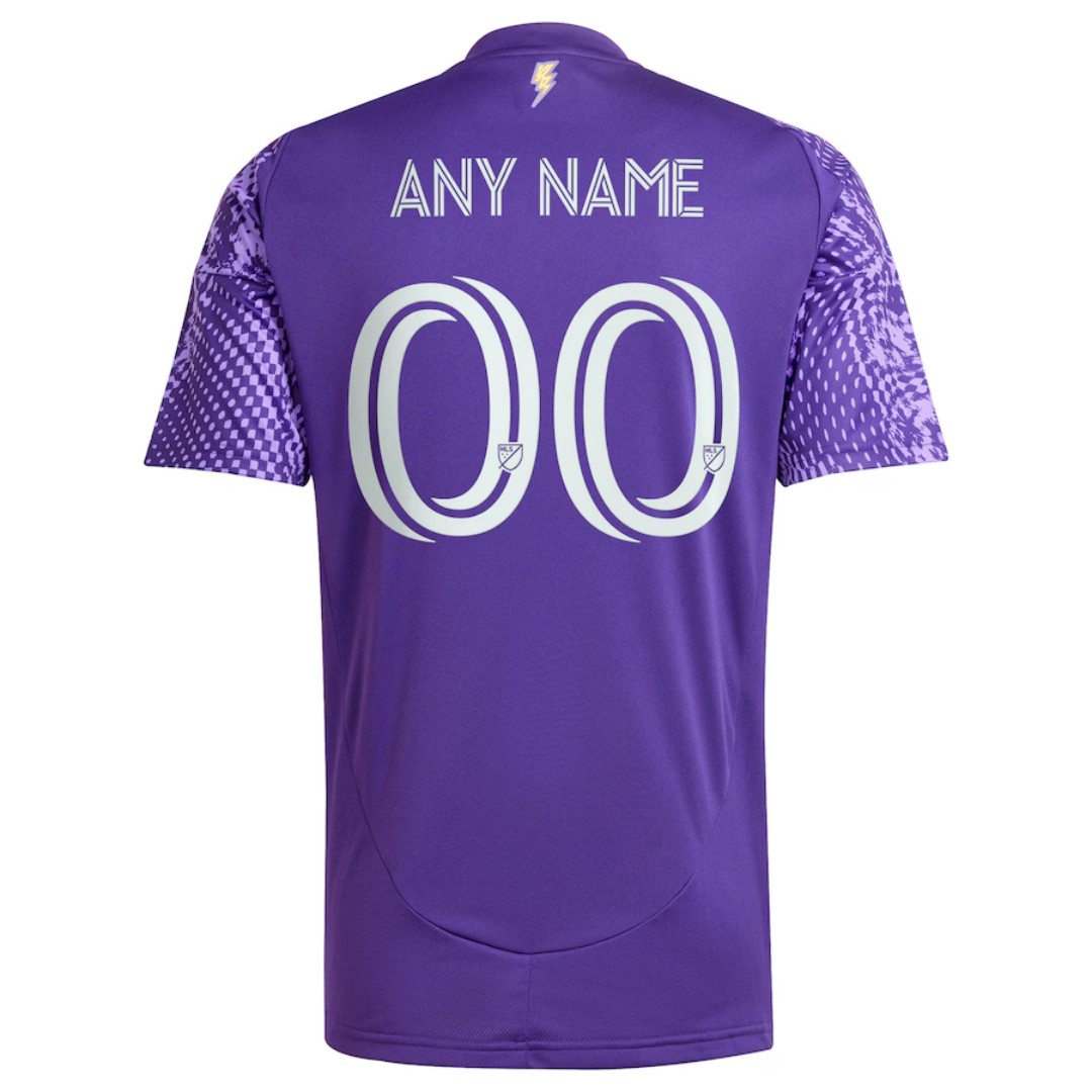 Orlando City Home Jersey Perfect Storm 2025 (back view)