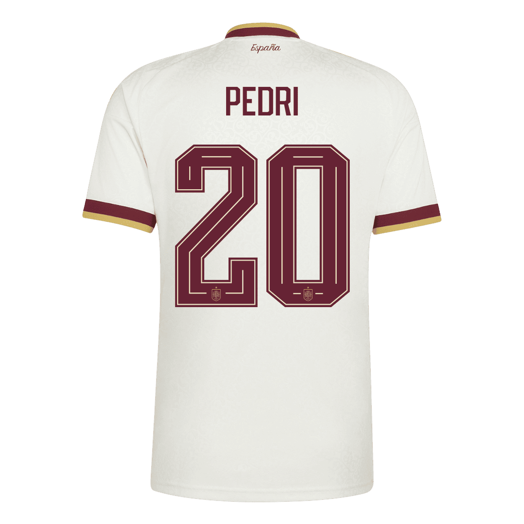 PEDRI #20 Spain Away 2 Star Jersey World Cup 2026 (back view)