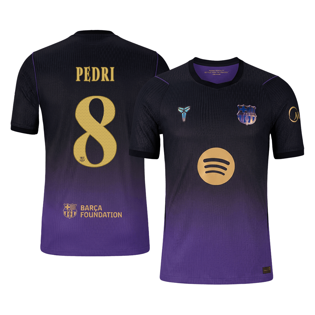 PEDRI #8 Barcelona Away Match Jersey Player Version 2026/27