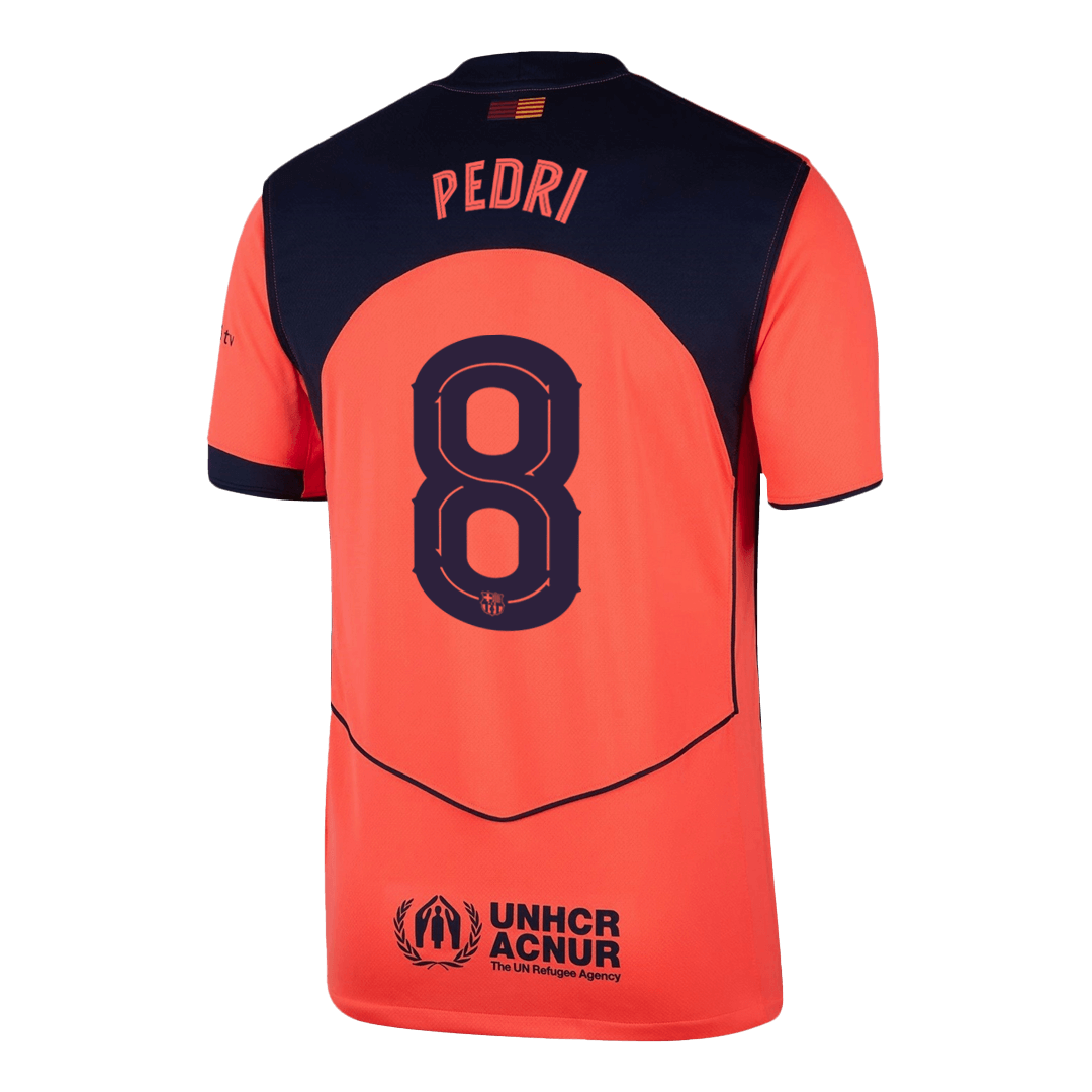 PEDRI #8 Barcelona Third Jersey 2025/26 (back view)