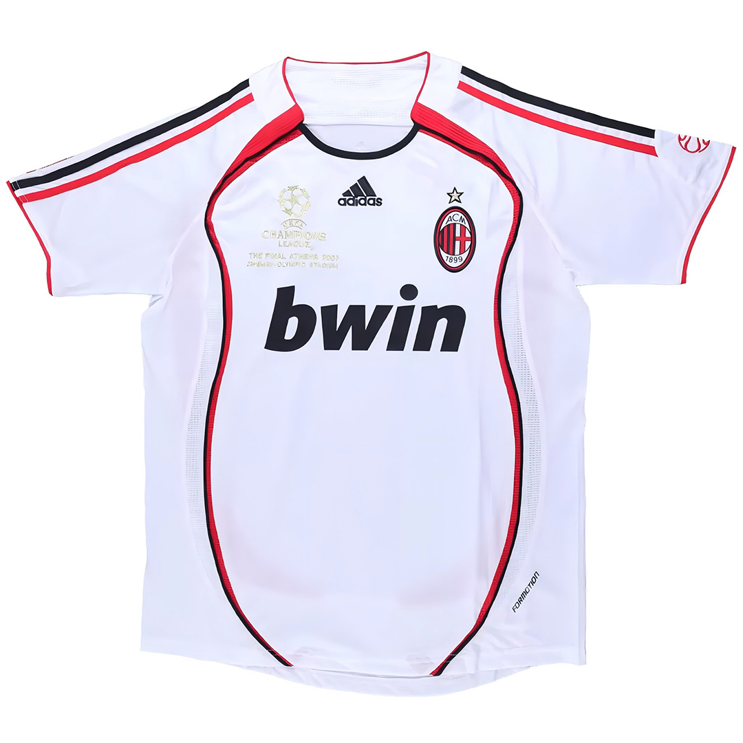 PIRLO #21 Retro AC Milan UCL Final Away Jersey 2006/07 (back view)