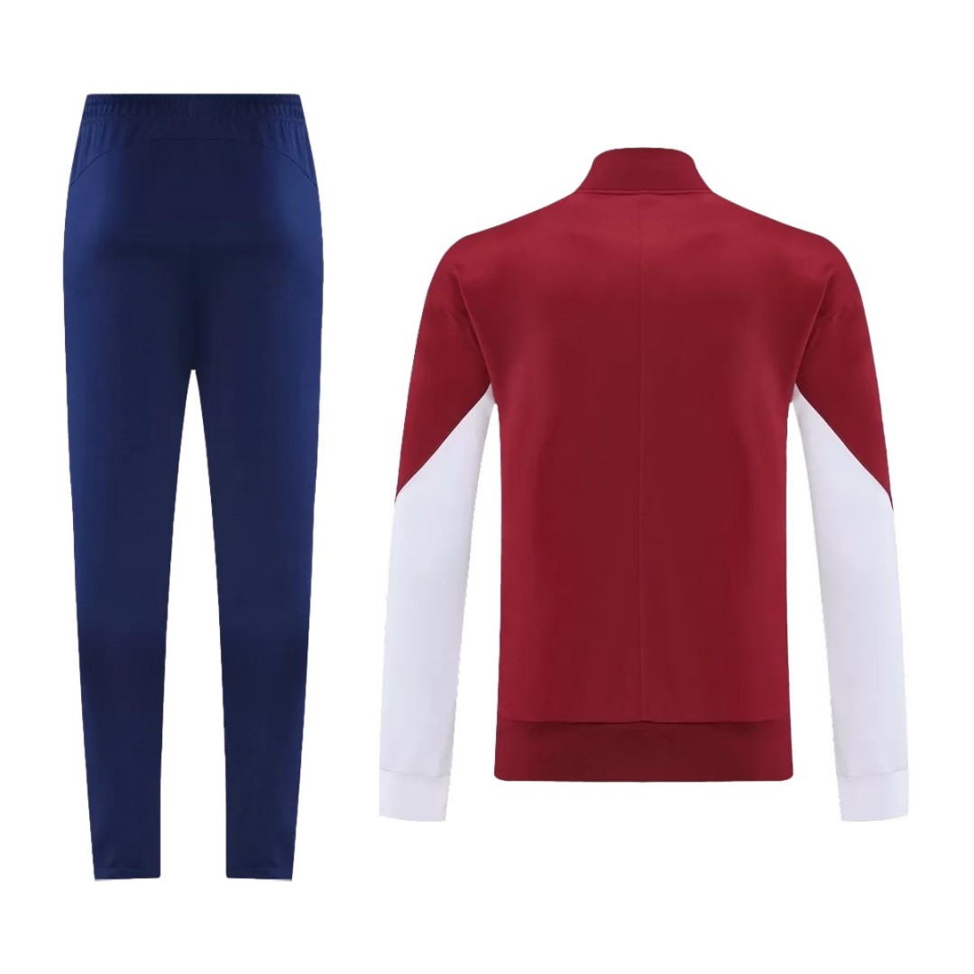PSG Training Tracksuit Kit(Jacket+Pants) Red 2025/26 (back view)