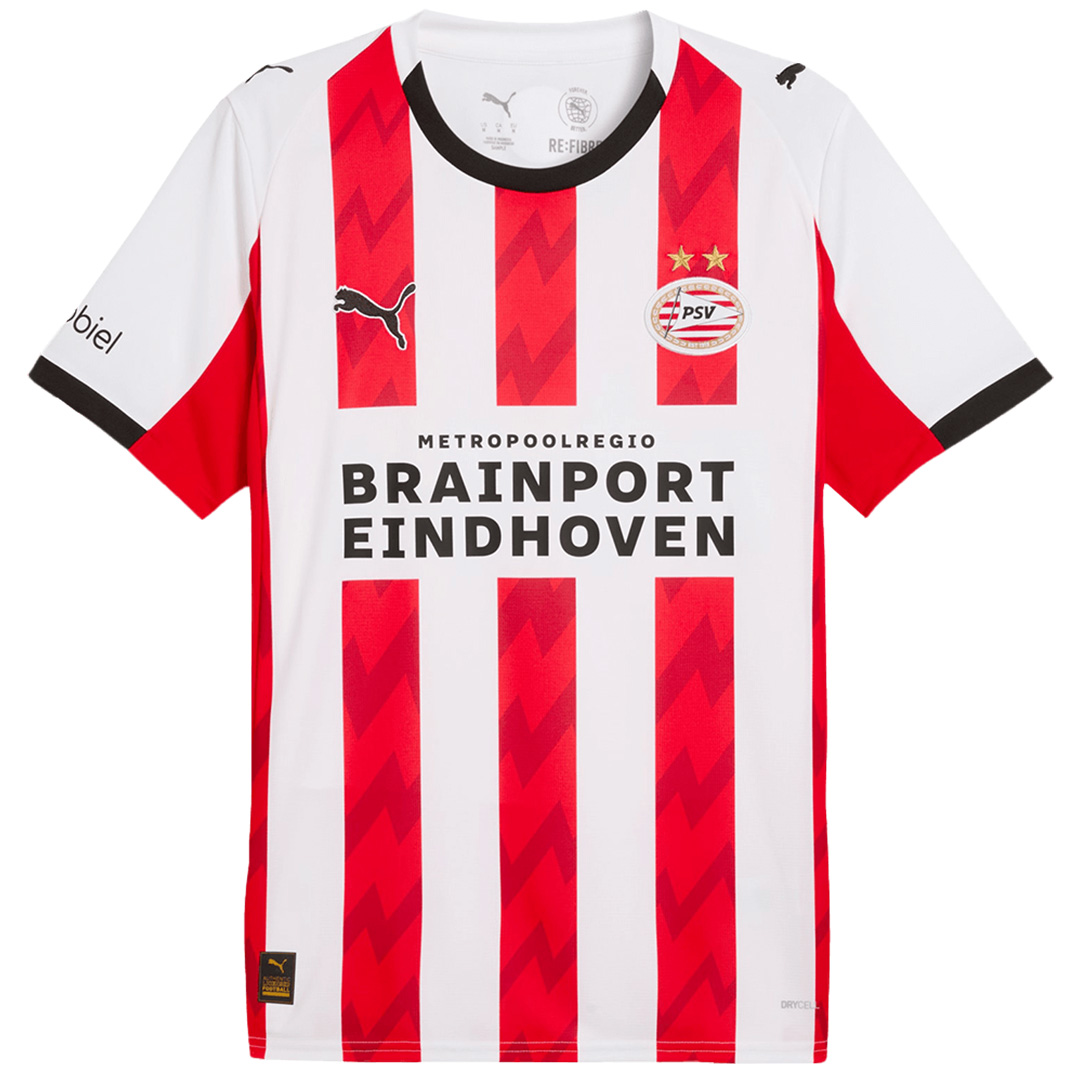 PSV Eindhoven Home Jersey 2025/26 (back view)