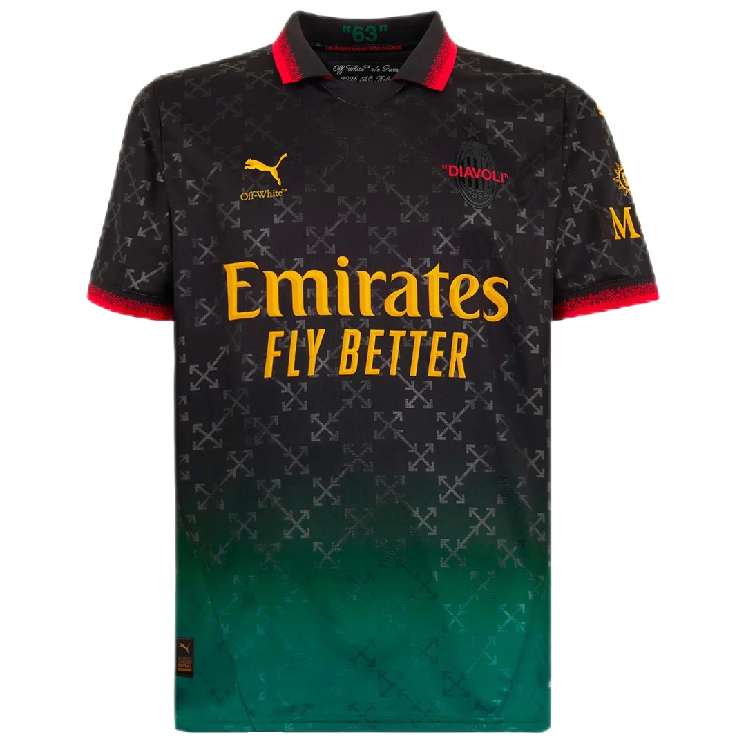 "RAFA LEAO" #10 AC Milan Fourth Jersey 2024/25 (back view)