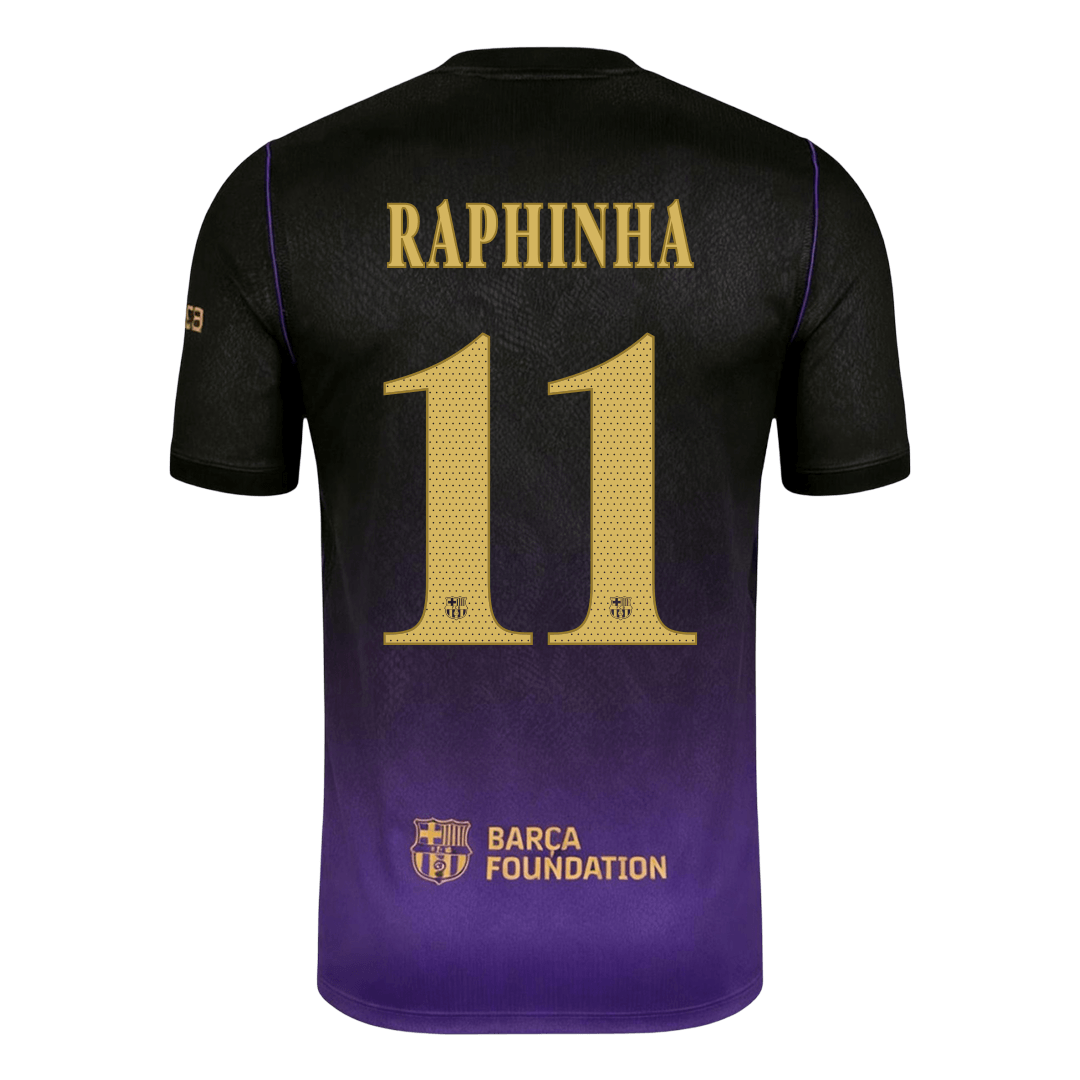 RAPHINHA #11 Barcelona Away Jersey 2026/27 (back view)