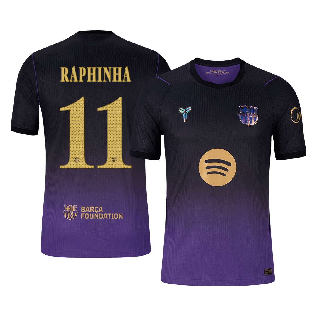 RAPHINHA #11 Barcelona Away Match Jersey Player Version 2026/27