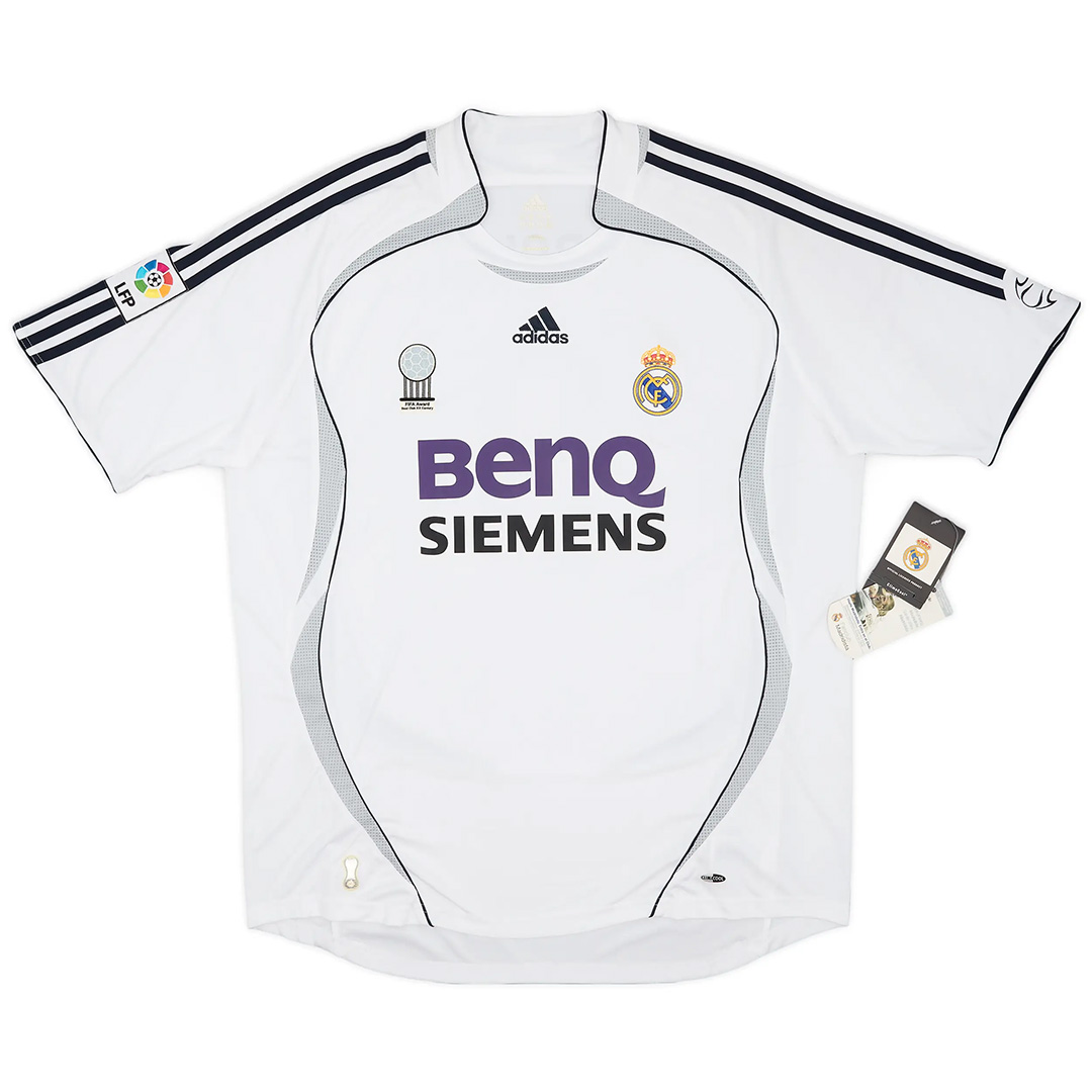 RAUL #7 Retro Real Madrid Home Jersey 2006/07 (back view)