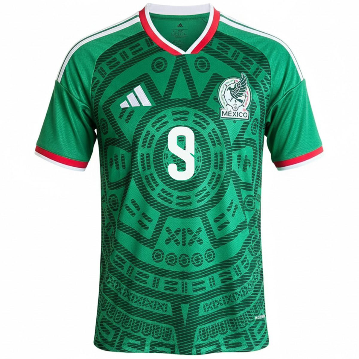 Raúl #9 Mexico Home Jersey World Cup 2026 (back view)