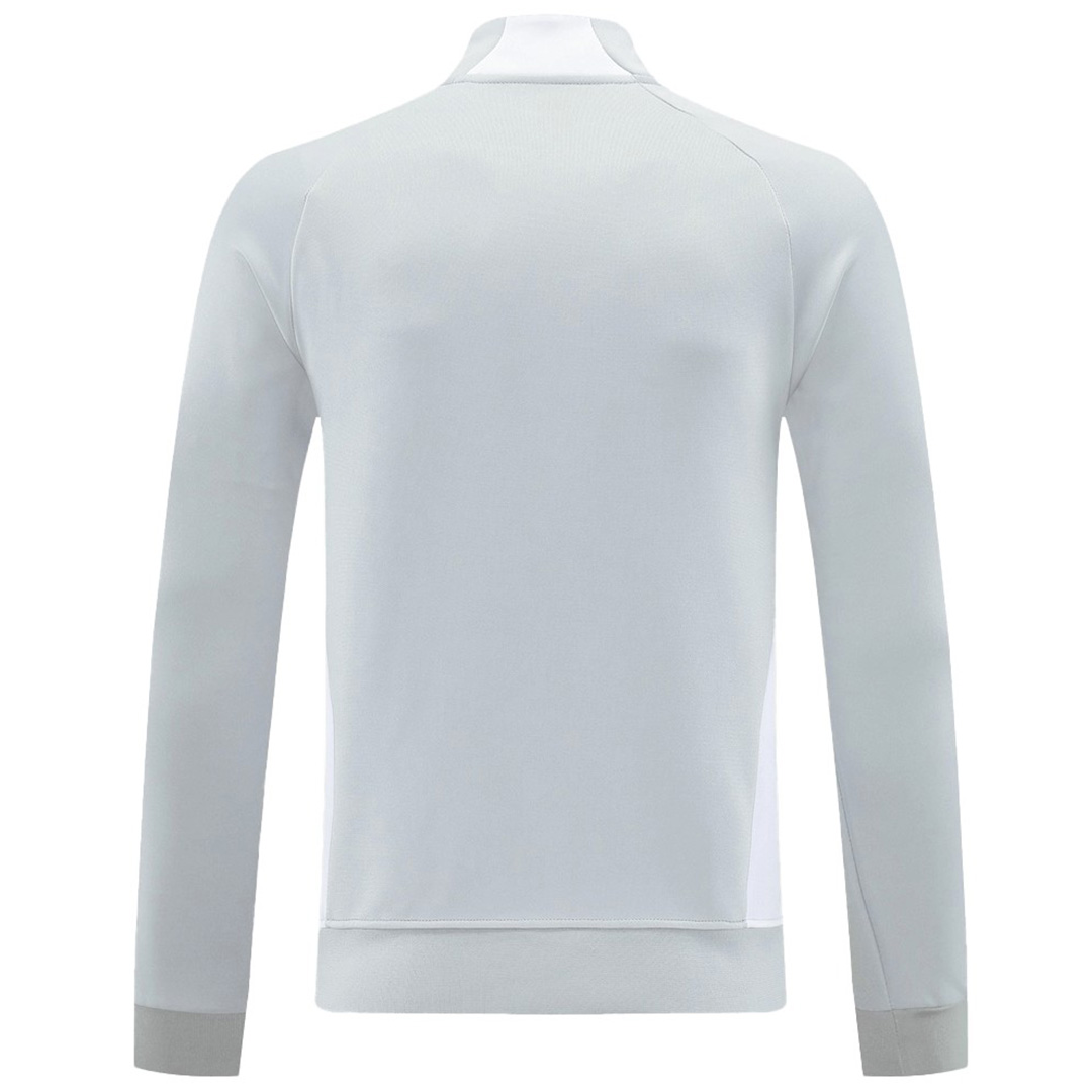 Real Madrid Anthem Jacket 07 Gray 2025/26 (back view)