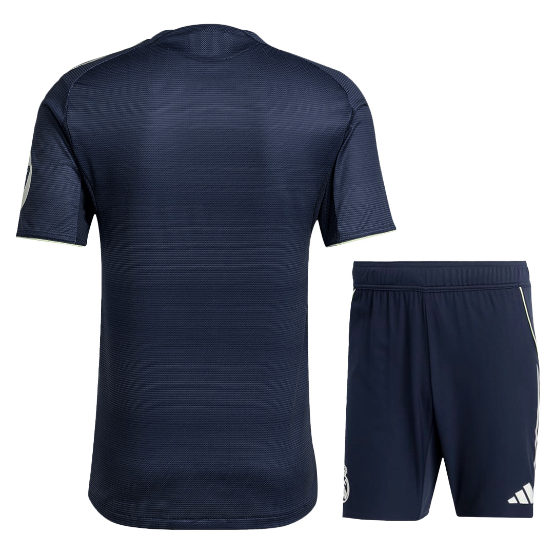 Real Madrid Away Match Jersey Kit Player Version 2025/26 (back view)