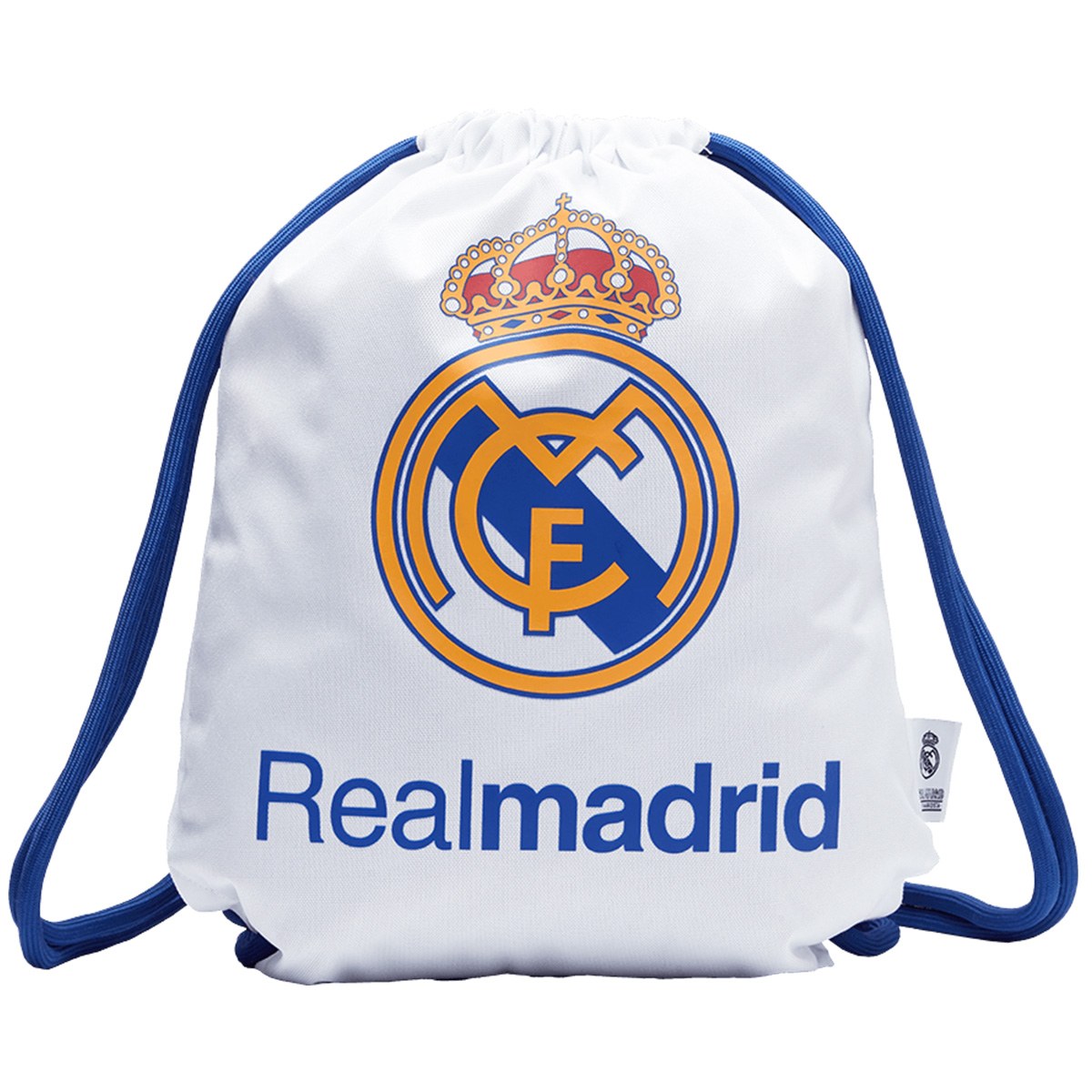 Real Madrid Crest Gymsack -White/Blue (back view)
