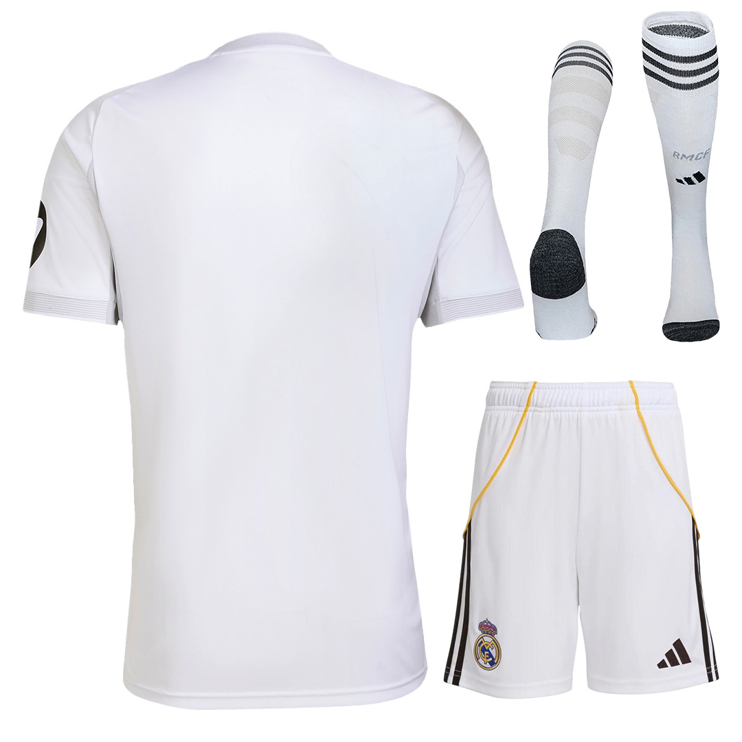 Real Madrid Home Jersey Full Kit 2025/26 (back view)