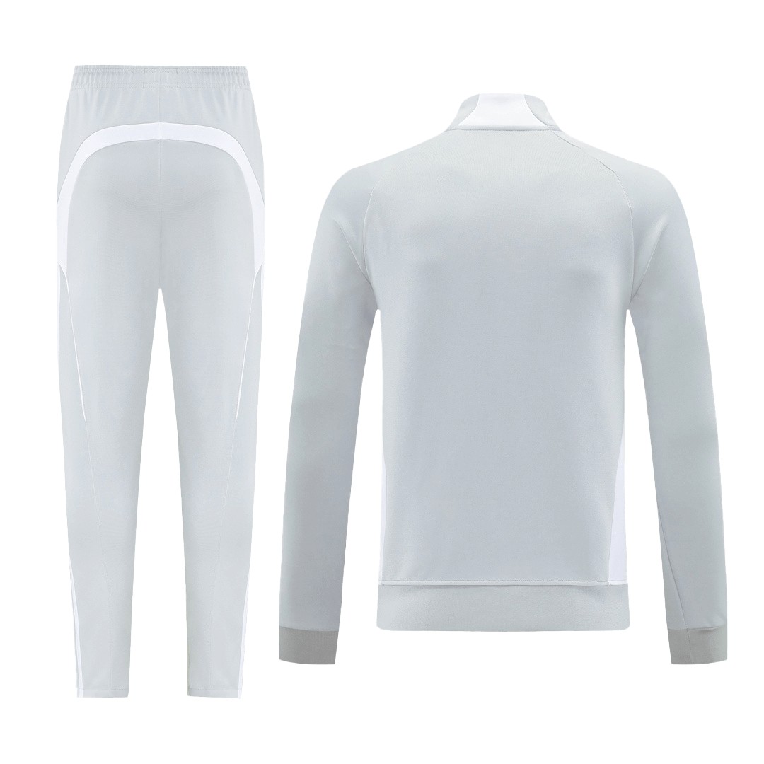 Real Madrid Training Tracksuit Kit(Jacket+Pants) 07 Gray 2025/26 (back view)