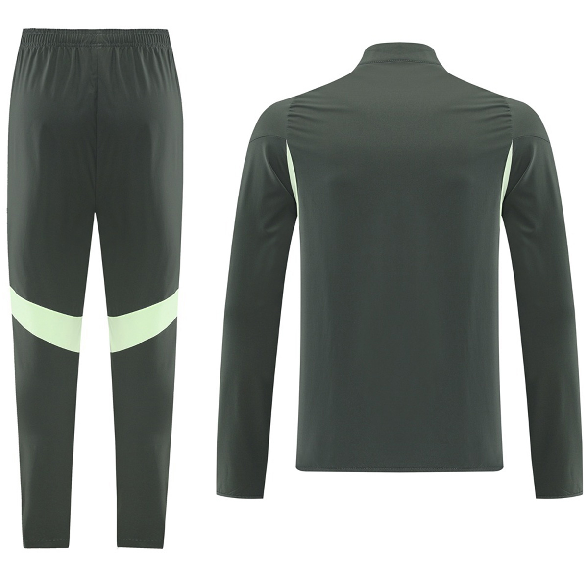 Real Madrid Training Tracksuit Kit(Jacket+Pants) Green 2025/26 (back view)