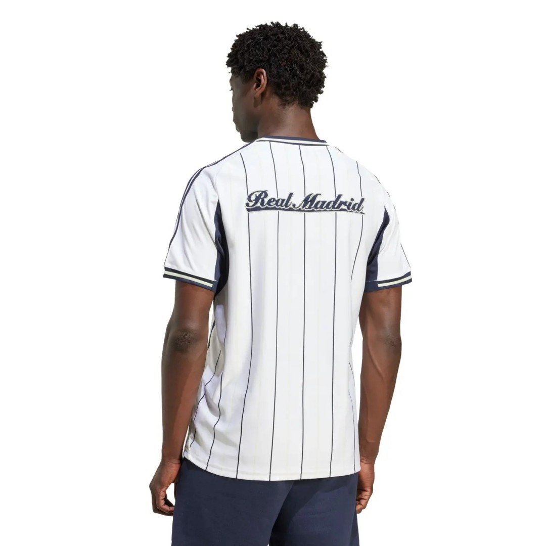 Real Madrid US Baseball Jersey 2025/26 (back view)